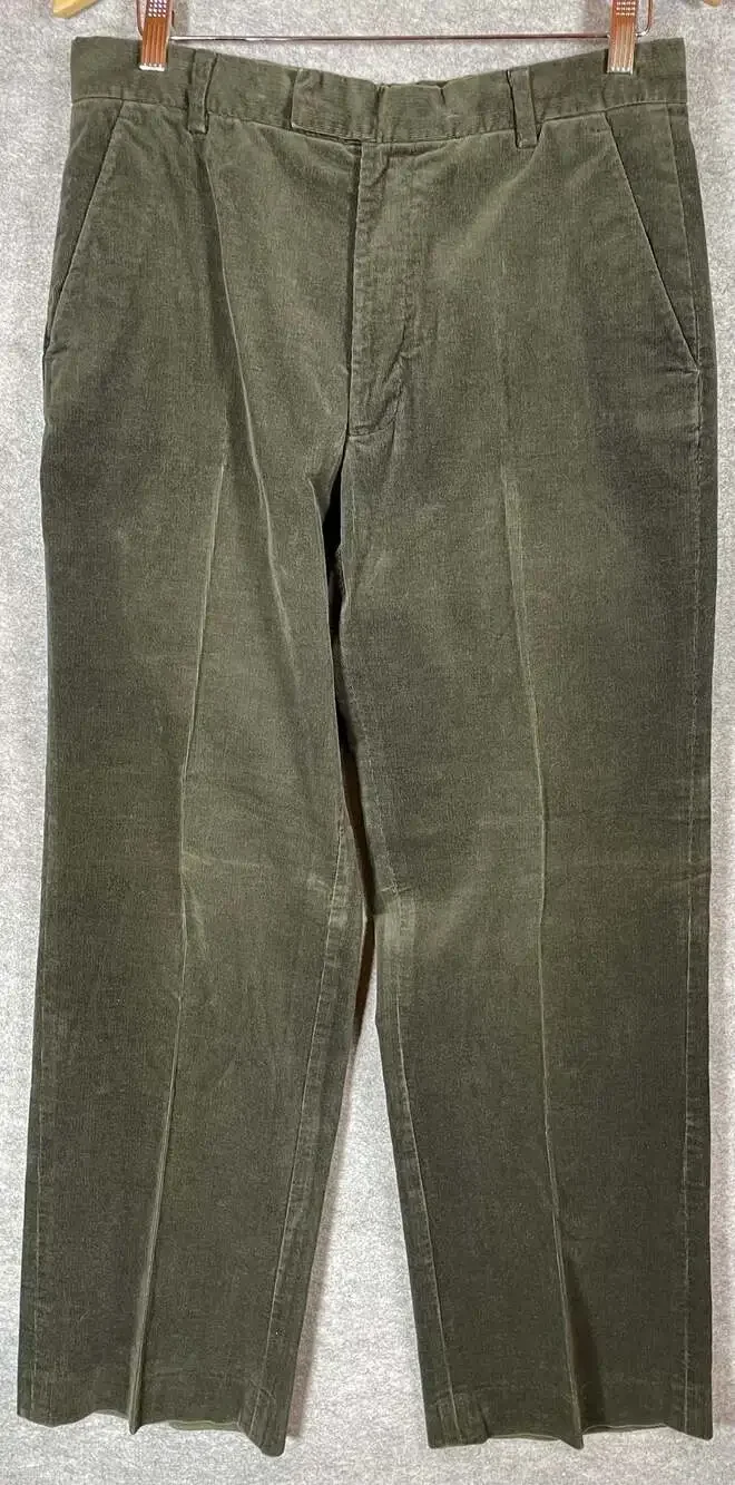 Banana Republic Men's Olive Green Stretch Corduroy Trousers Size‎ 34/32